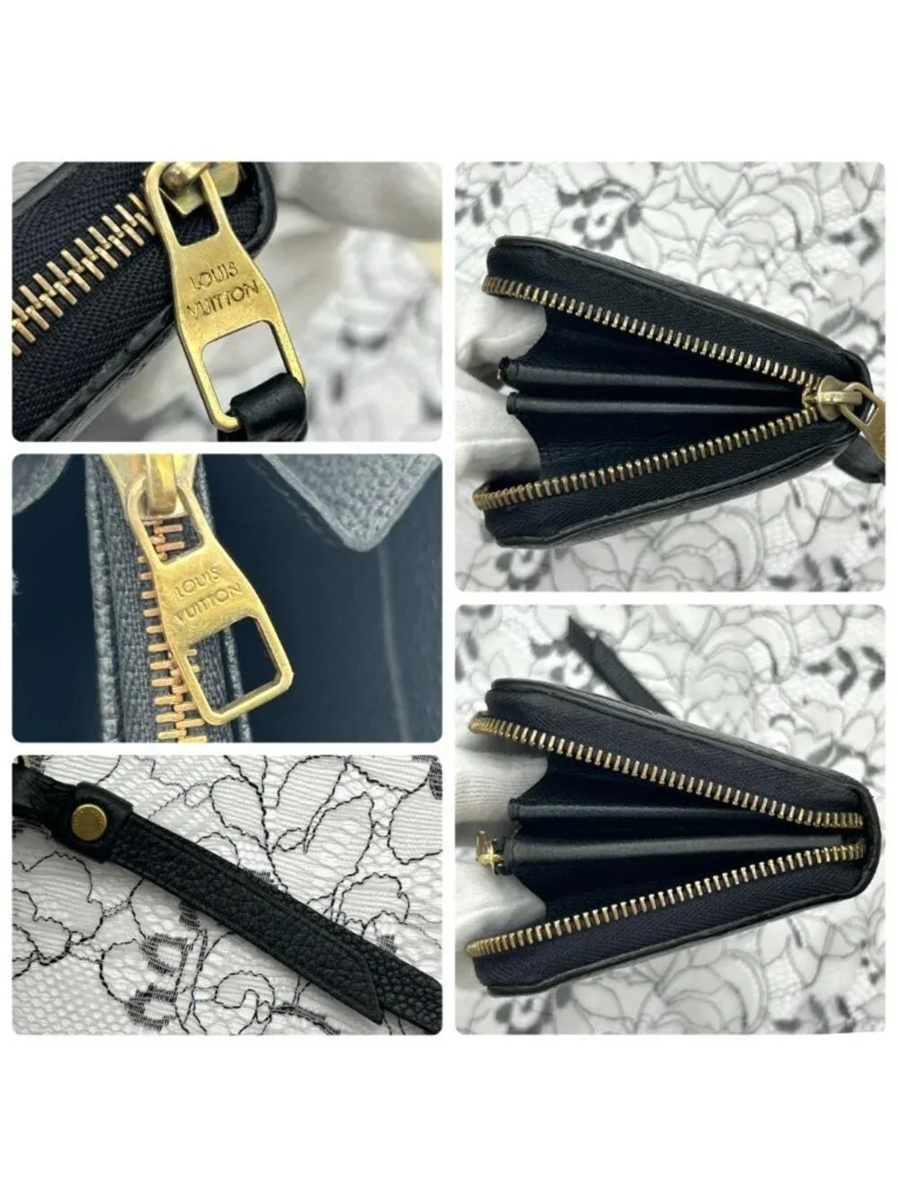 Louis Vuitton Empreinte Zippy Wallet Noir